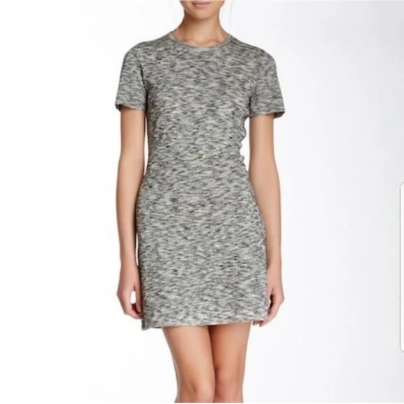 Theory Black and Gray Wool & Gray Women's Mini Dress Size Small - Picture 7 of 7